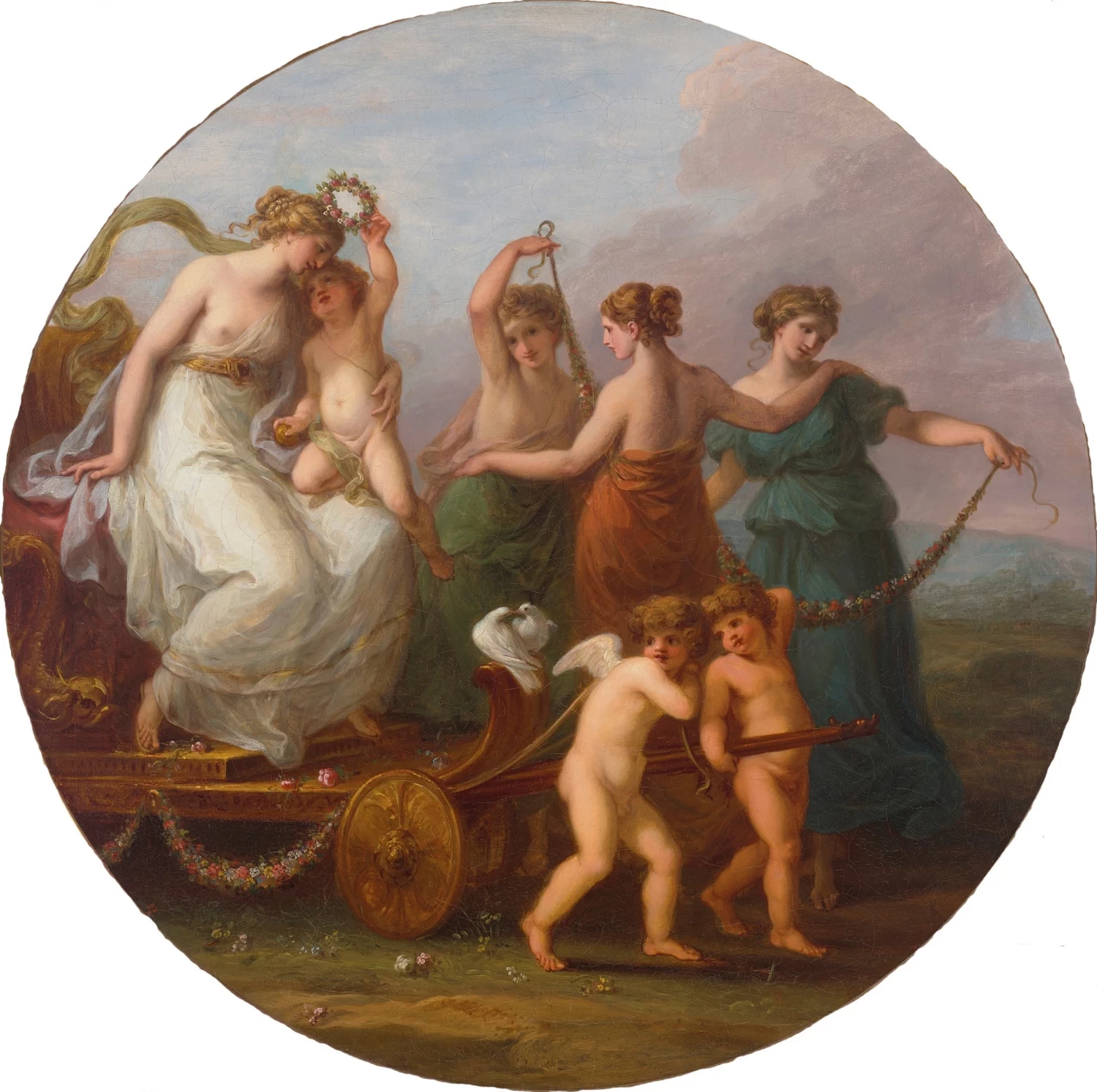 Angelika Kauffmann - Il Trionfo di Venere con le Tre Grazie